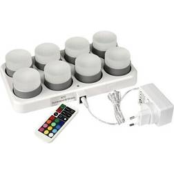 Duni Ledset 8 Lampor 48x50mm Minilampa Multicolor LED-ljus