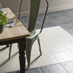 COLOURS Cirque Beige Matt Stone Effect Ceramic Indoor Floor Tile Pack of 9 333mm