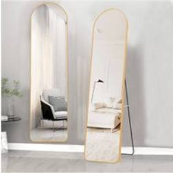 Living and Home 40cm W x 150cm H Modern Arched Metal Floor Mirror