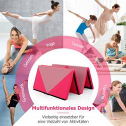 Cwy Bärbar Gymnastikmatta 240 x 117 x 5 cm Rosa