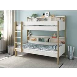 Noomi Bodie Wooden Light Oak EU Single Bunk Bed