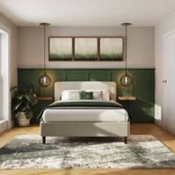 GFW Addison Grey Double Frame Bed