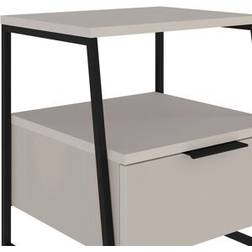 Fwstyle 1 Drawer Sandstone 50 cm Bedside Table