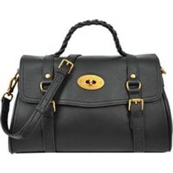House of Leather Greta Real Handbag - Black