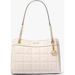 Michael Kors Susan Medium Quilted Leather Tote Bag - Natural