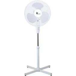 ExtraStar ExtraStar White Adjustable Standing Fan 16 inch