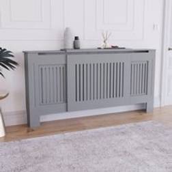 Home Discount Chelsea Adjustable Radiator Cover MDF 1400 2040 mm