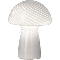 Veli Line VL 41063 Stripe Mushroom Lampe i Hvid Med Riller Bordlampe
