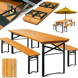 Kesser Bierzeltgarnitur 3 teilig Gartenmöbel-Set 170 x 46 x 75 cm Essgruppe