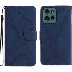 GANGXUN Case for Motorola Edge 50 Neo Stitching Embossed Soft Pu Leather Wallet