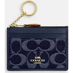 Coach Outlet Mini Skinny Id Case In Signature - Denim