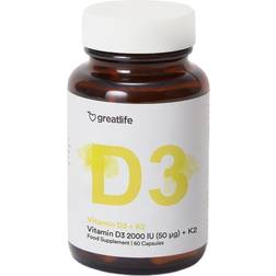 Greatlife Vitamin D3 2000 IU K2 MK7