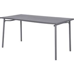GoodHome Lithari Metal Grey Dark Shadow 4 Seater Rectangular Dining Table