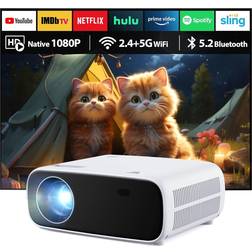 Nordic Projektor Med WiFi Och Bluetooth 20000 Lumen 4K Stöd