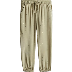 H&M Grön Vävda Joggers - Khakigrön/Prickig