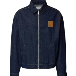 Calvin Klein Jeans Loose Fitting Denim Jacket With Zipper - Denim Rinse