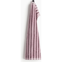H&M Striped Guest Towel Pink (50x30cm)