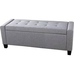 GFW Verona Grey Storage Bench 104x39cm