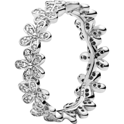 Pandora Daisy Flower Ring - Silver/Transparent