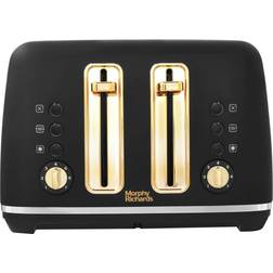 Morphy Richards Accents Gold 4-Slice Black
