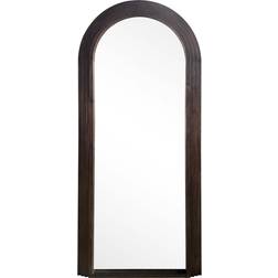 The Port. Co Gallery Evie Ridged Arch Lean Brown Floor Mirror 80x180cm