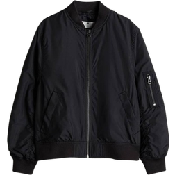H&M Jungen Pilotenjacke Schwarz 9-10Y