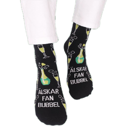 My Angry Socks Guldpåse med Älskar Fan Bubbel Strumpor - Black