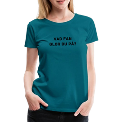 My Angry Socks Vad Fan Glor Du På Premium T-shirt Women's - Diva Blue