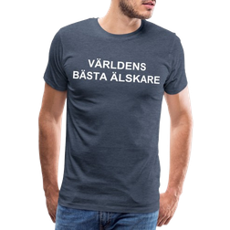 My Angry Socks Världens Bästa Älskare Premium T-shirt Men's - Heather Blue