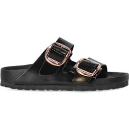 Birkenstock Arizona Big Buckle Natural Leather Patent - High Shine Black