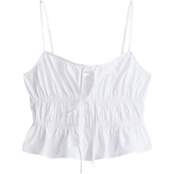 H&M Peplum Strappy Top - White