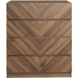 GFW Taranto Walnut Chest of Drawer 77x89cm