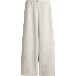 H&M Linen Blend Trousers - Light Beige