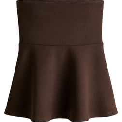 H&M Peplum Tube Top - Dark Brown