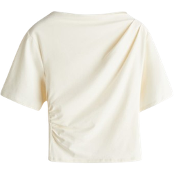 H&M Draped T-shirt - Cream