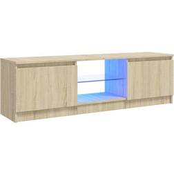 vidaXL LED Lights Sonoma Oak TV-bord 120x35.5cm