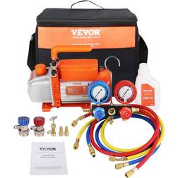 VEVOR AC Vacuum Pump and Pressure Gauge Set 4