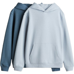 H&M Hoodies 2-pack - Light Blue/Dusty Blue