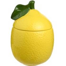Hestia Lemon Storage Jar Bright Yellow One Size Kitchen Container