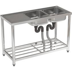 Borough Wharf U110621912 Double Compartment Commercial Sink