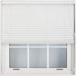 Furnished Faux Wood Venetian Blinds 175cm x 150cm