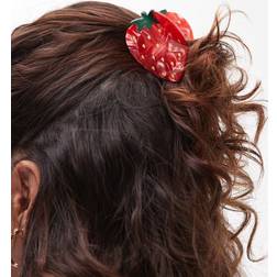 & Other Stories Strawberry Fruit Hair Claw Clip in Red