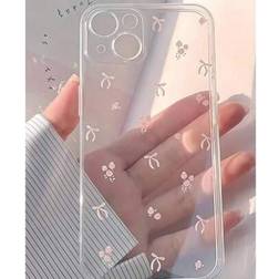 Shein Bow-Knot Pink Pattern Full Coverage Shockproof Case for iPhone 13