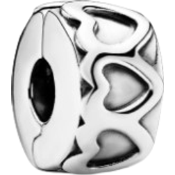 Pandora Band of Hearts Clip Charm - Silver