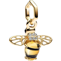 Pandora Sparkling Bee Dangle Charm - Gold/Black/Transparent