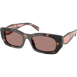 Prada Stilfulde Solbriller Med Lysebrune Linser - Brun
