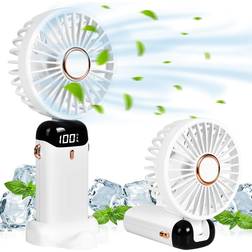 Shein Stay Cool On-The-Go: Small Handheld USB Fan - Portable & Charging White