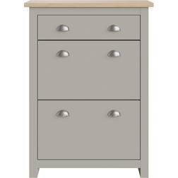 GFW Lancaster Grey Shoe Rack 78x108cm