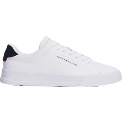 Tommy Hilfiger Leather Chunky Court M - White/Desert Sky