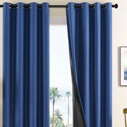Shein 2 Pcs 99.9% Blackout Curtains For Living Room